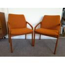 Pair Henning Kjaernulf Razor Blade Chairs